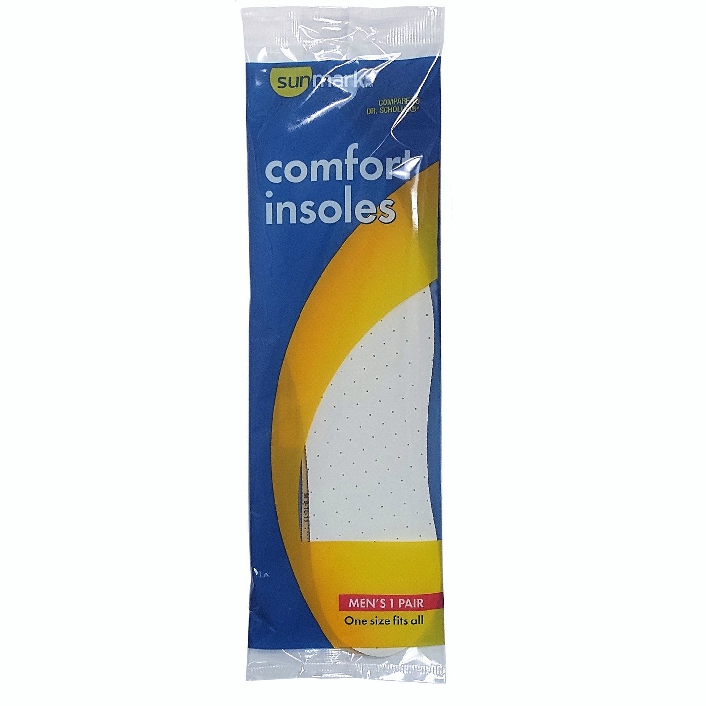 Sunmark Comfort Insoles Men's One Pair, By Mckesson