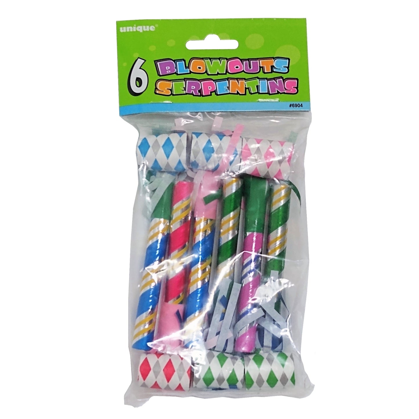Foil Party Blowers, 6ct, 1 Pack Each, By Unique Industries, Inc.