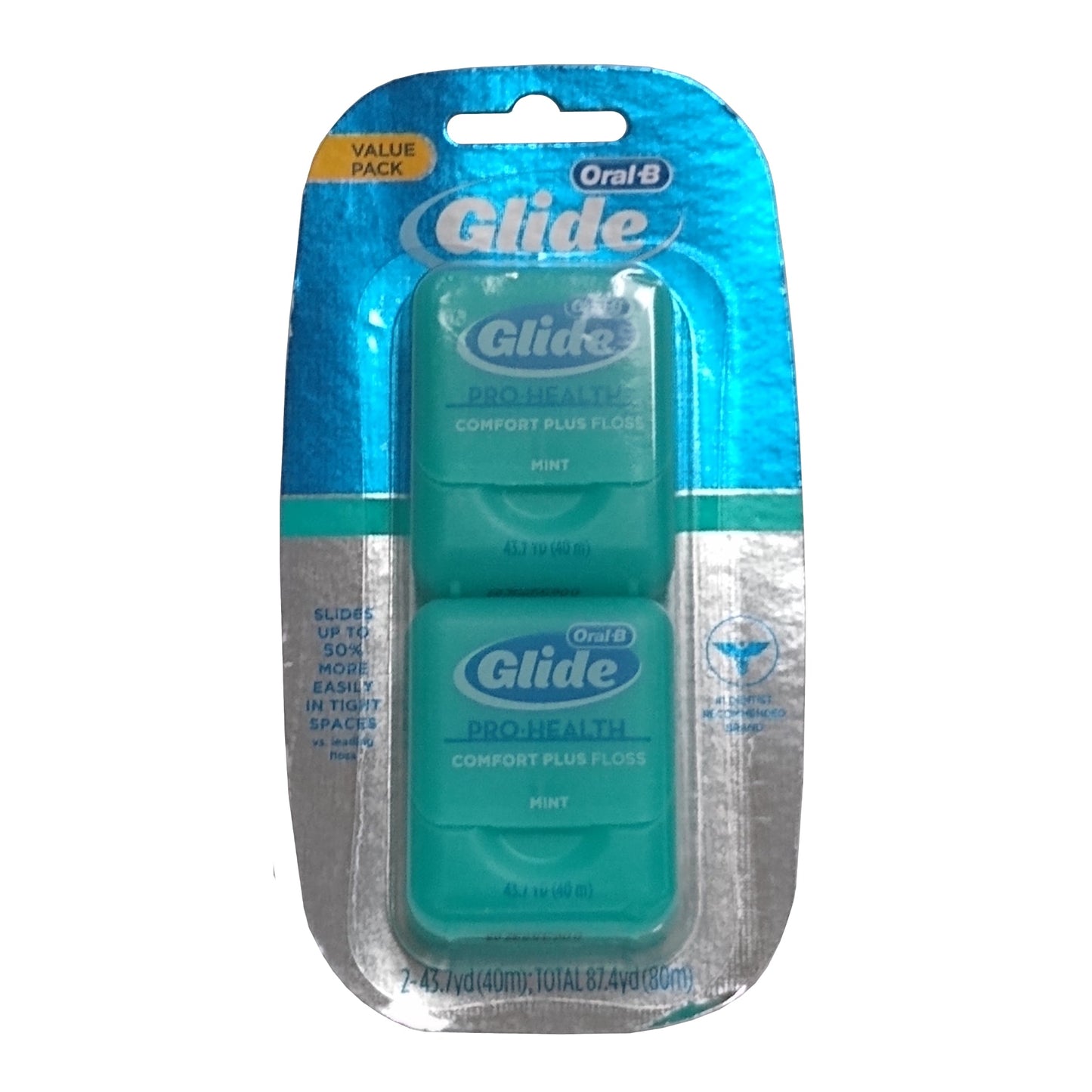 Glide Pro Health Comfort Plus Floss, Mint Flavor 87.4 Yard, 2 Count, 1 Each, By P&G