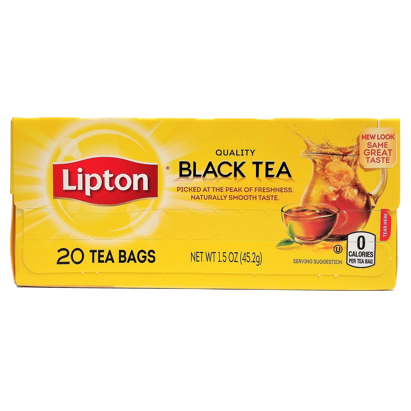 Lipton Quality Black Tea, 20 Count, 1 Box, By Unilever