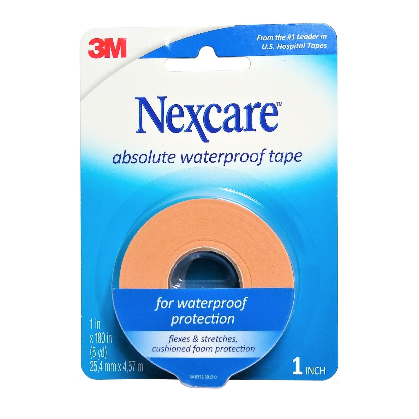 Nexcare Absolute Waterproof Tape, 1" x 180", 1 Each, By 3M