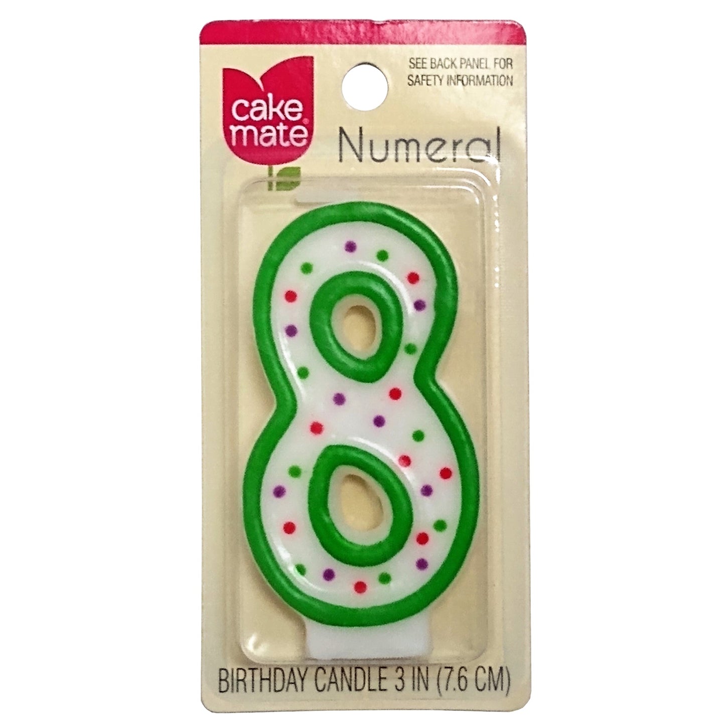 Cake Mate, Birthday Party Candle, Numeral 8, 1 Each, By Signature Brands