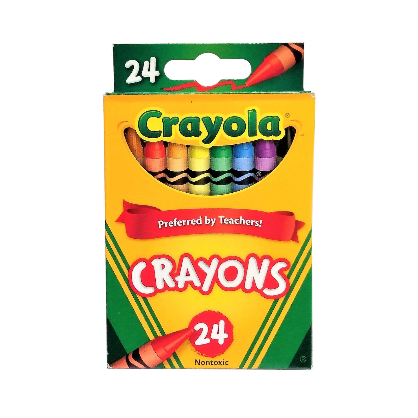 Crayola Crayons, Assorted Colors, 24 Ct., 1 Pack Each, By Crayola