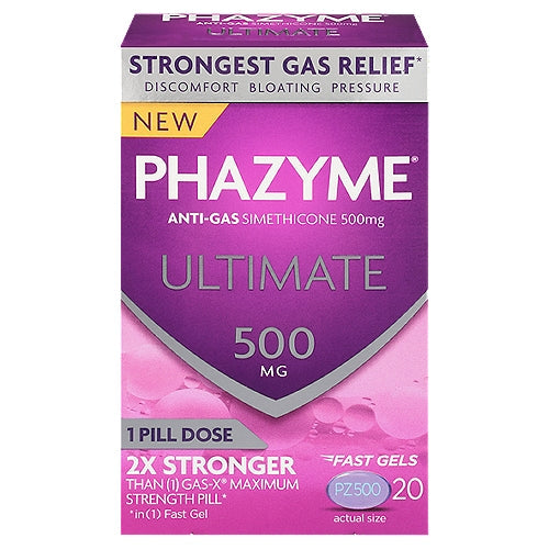 Phazyme Ultimate500mg Gel Tb20