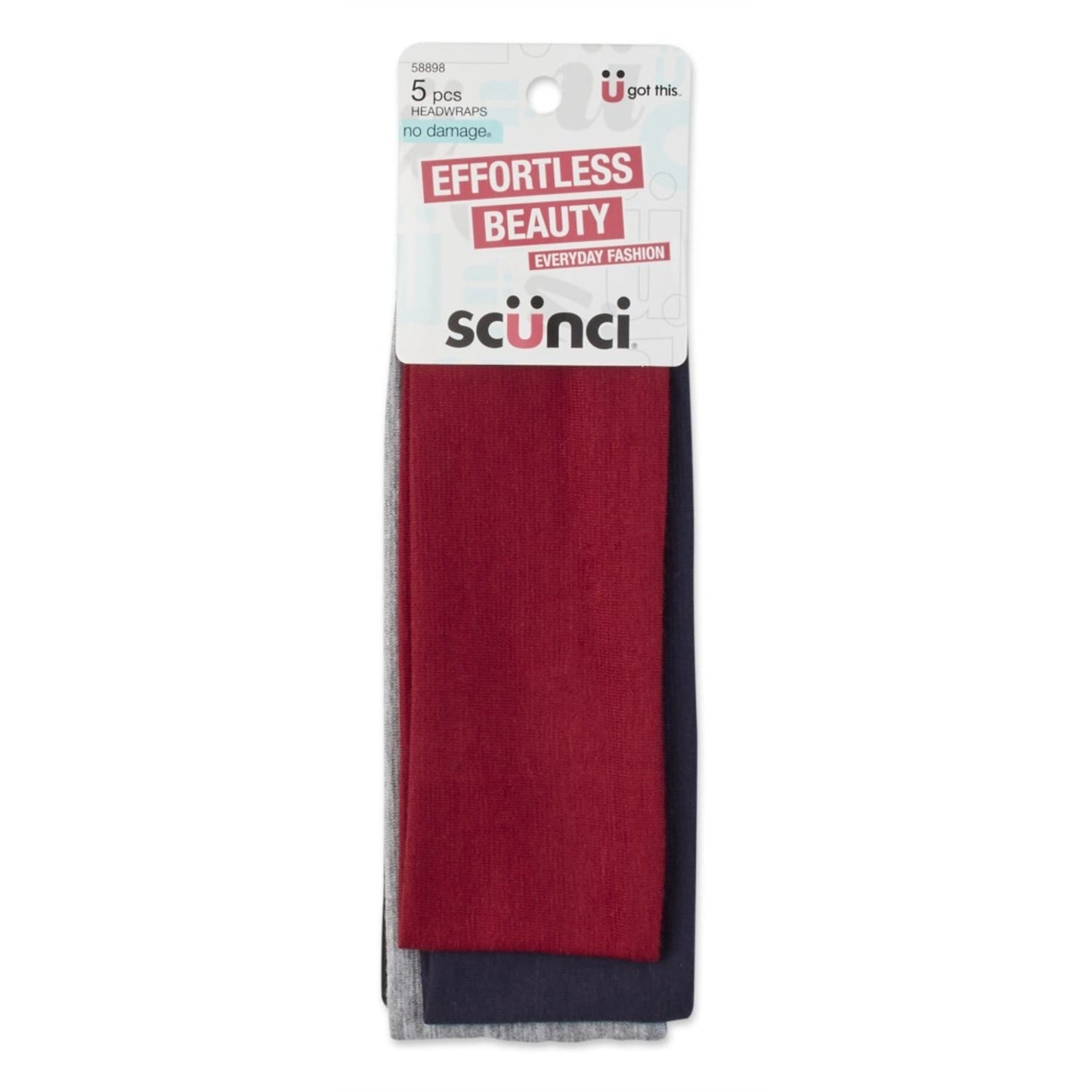Scunci 5-Pk Interlock Headwraps