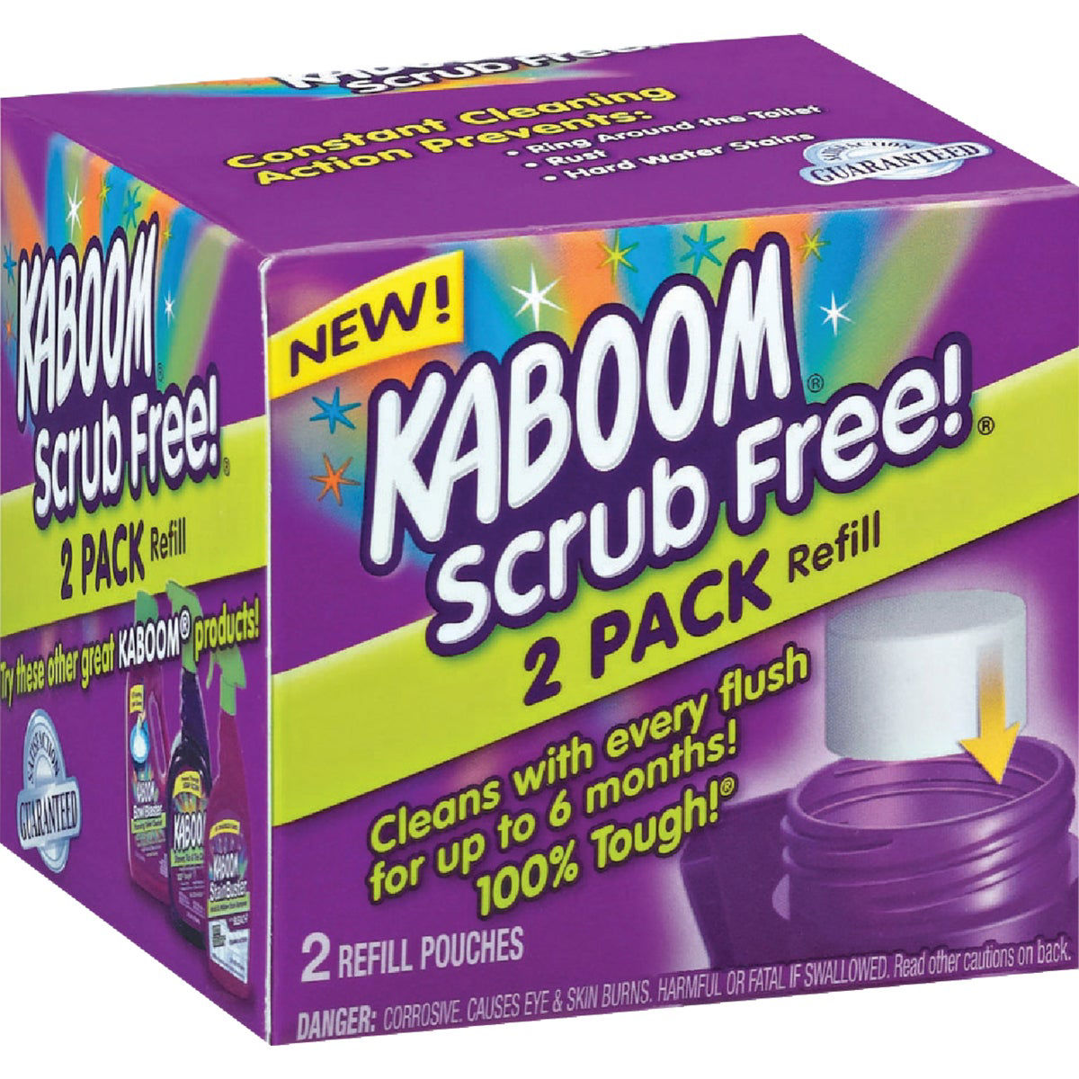 Kaboom Scrub Free 6/2ct Rfill 2pk
