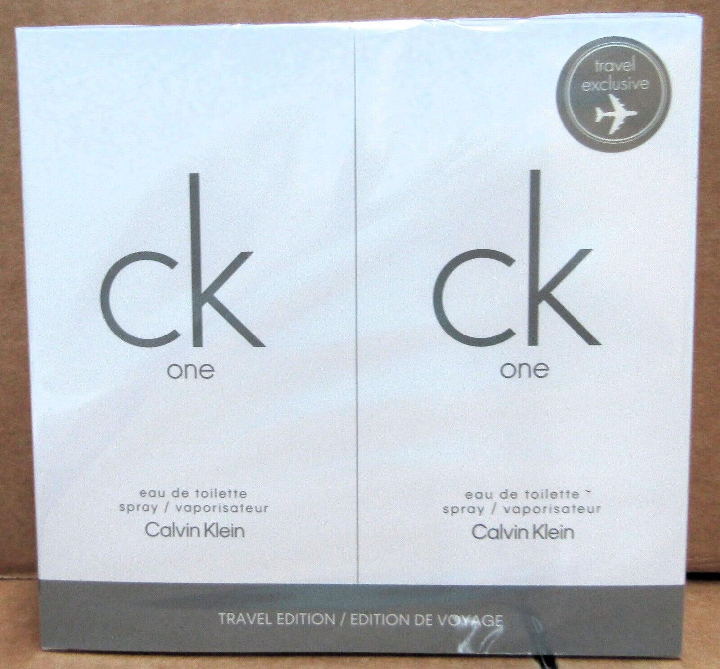 Ck "One" (M) 3.3oz 2pk Edt