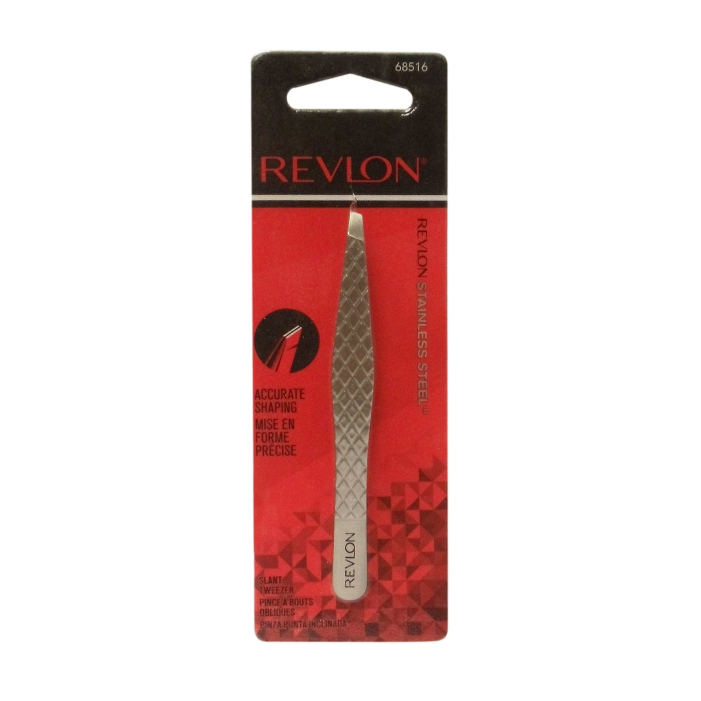 Revlon Stainless Steel Accurate Shaping Tweezers, 1 Each, By Revlon