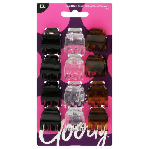Womens ClassiColorstay Small Half Claw Clips, 12 Ct