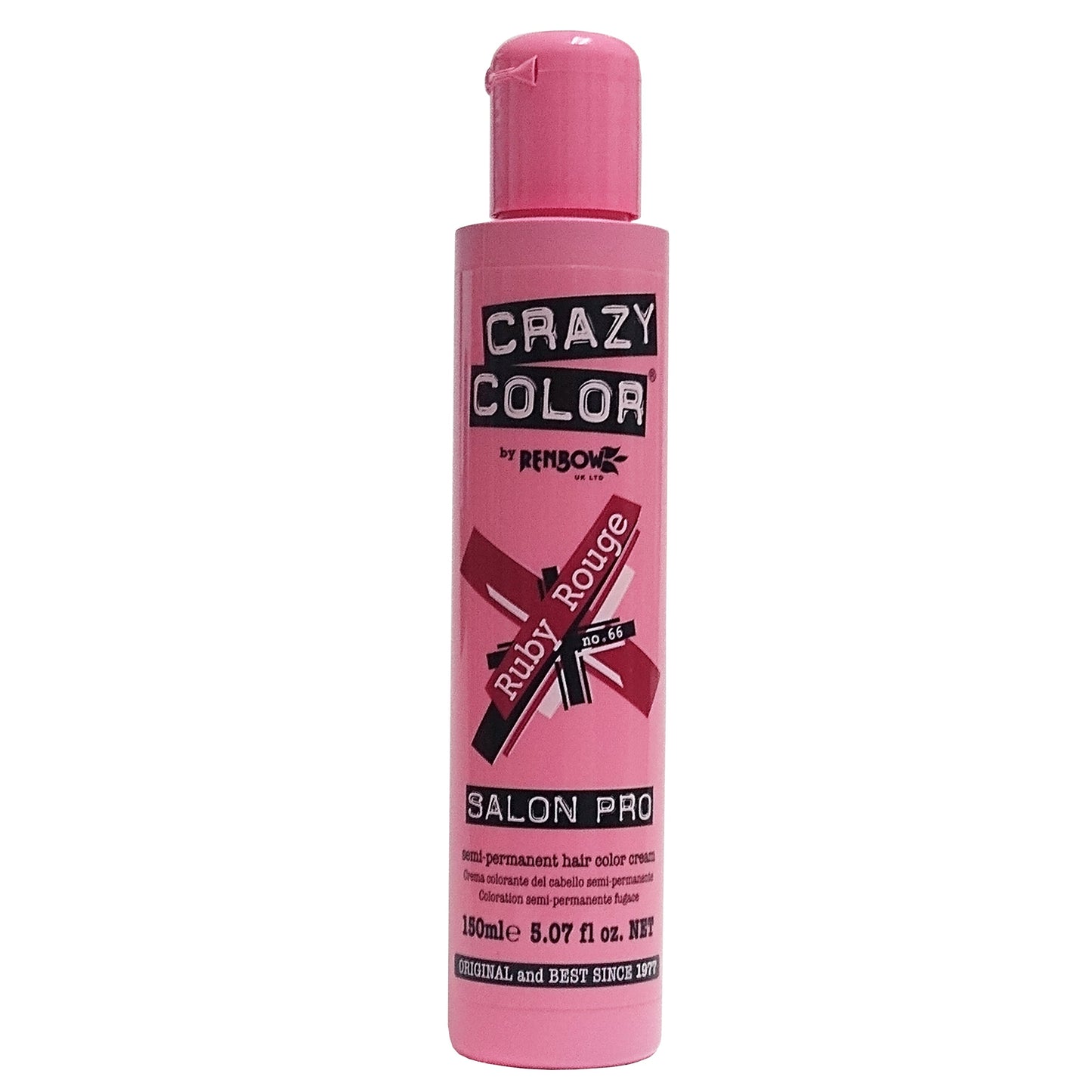 Crazy Color Salon Pro, Rugby Rouge No. 66, 5.07 fl. oz., 1 Bottle Each, By Renbow Haircare Ltd.