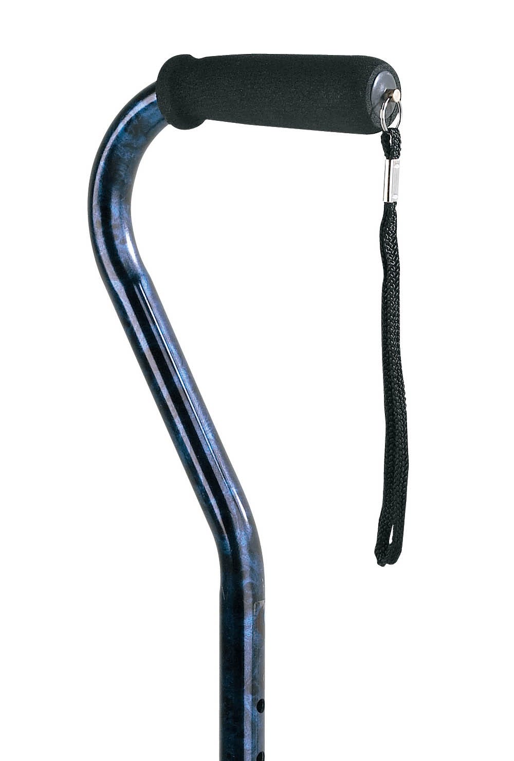 Carex Offset Adjustable Designer Walking Cane, Blue