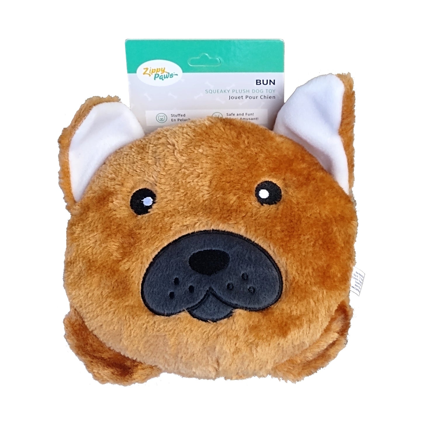 Zippy Paws French Bulldog Squeaky Plush Dog Toy, 1 Each, By Zippy Paws