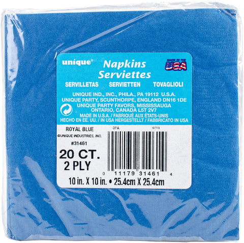 Beverage Napkins, Royal Blue