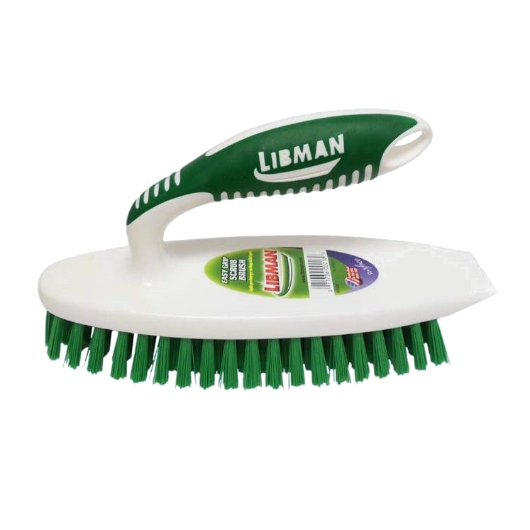Libman Easy Grip Scrub Brush with Built-In Scraper, 1 Each, By Libman