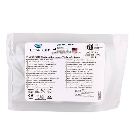 Dental Locator Abutment for Implant Direct Legacy Implants, Ref#02311, By Zest Dental Solutions