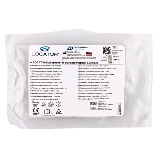 Dental Locator Abutment for Paltop Advanced Internal Implants, Standard Platform, Ref#02285, By Zest Dental Solutions