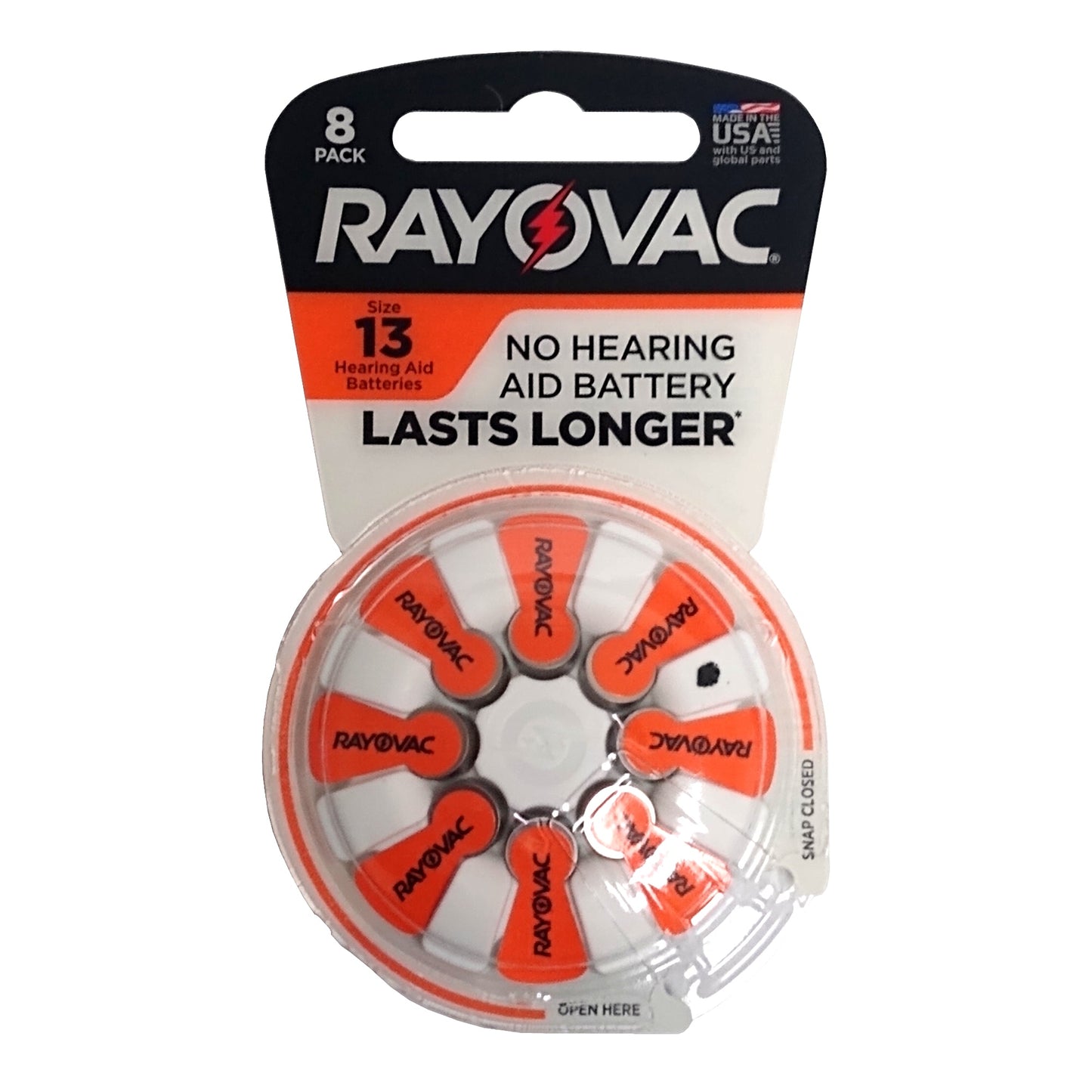 Rayovac Hearing Aid Battery, 1 Pack, 8 Pieces Each, By Energizer Brands LLC