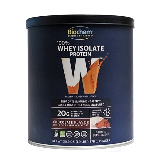 Biochem 100% Whey Isolate Protein, Chocolate Flavor, 30.9 oz., 1 Each, By Country Life, LLC