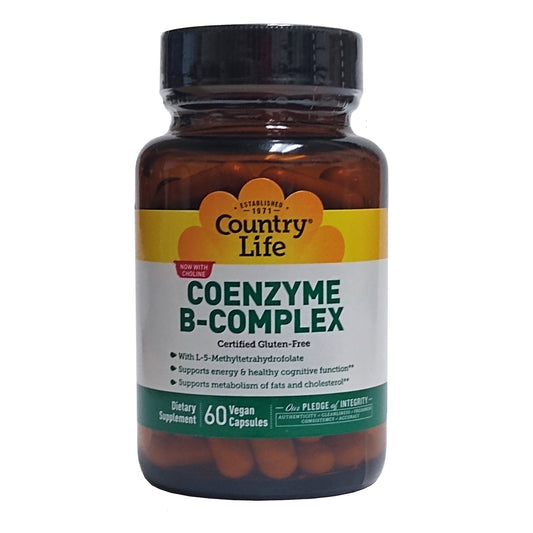 Country Life Coenzyme B-Complex, 60 Vegan Capsules, 1 Bottle Each, By Country Life LLC