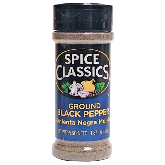 Spice Classics Ground Black Pepper, 1.87 Oz., 1 Bottle Each, By McCormick & Co, Inc.