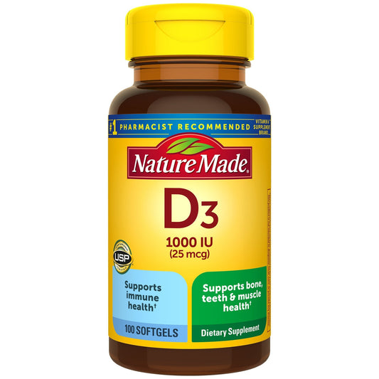 Nature Made Vitamin D3 Dietary Supplement Liquid Softgels