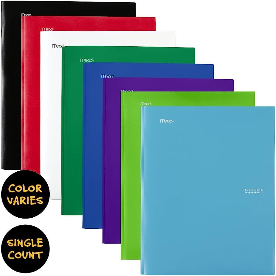 FIVE STAR® P&P POLY FOLDER-EACH
