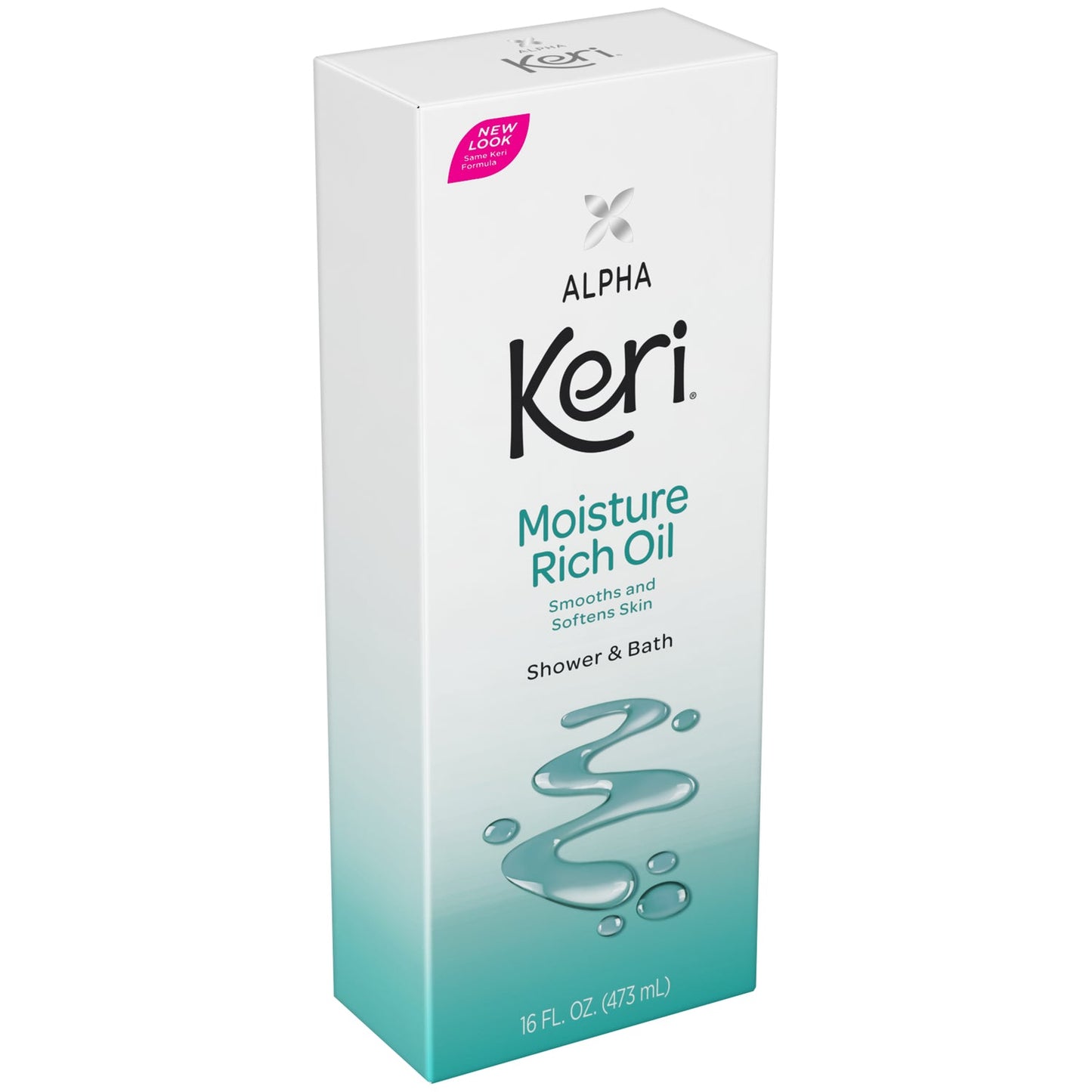 Keri Alpha Shower And Bath Moisture Rich Oil 16 Oz