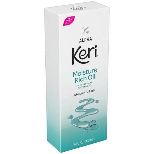 Keri Alpha Shower And Bath Moisture Rich Oil 16 Oz