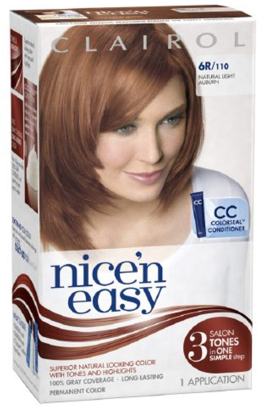 Nice N Easy Clairol Natural Light Auburn Permanent Hair Color Kit