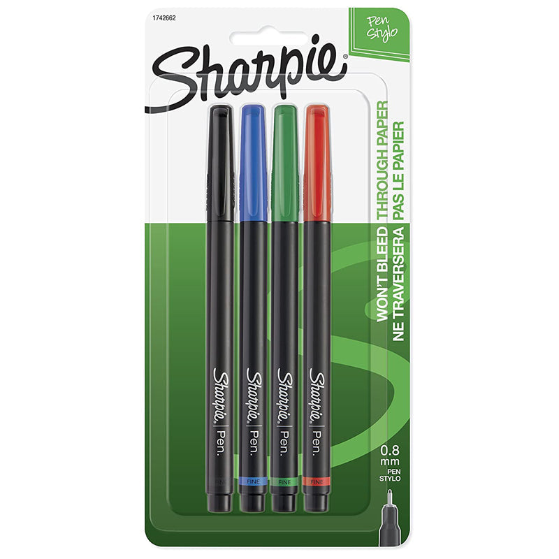 Sharpie Pen 4ct Asst