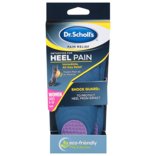 Dr. Scholl’s Heel Pain Relief Orthotic Inserts for Women (5-12) Insoles for Plan