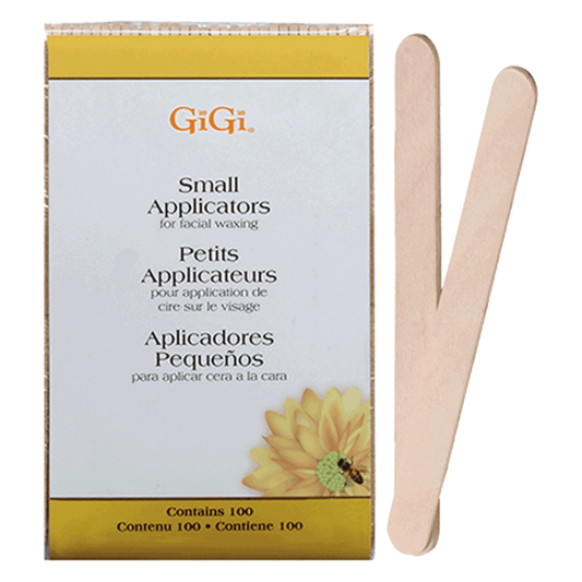 Gigi Small Applicators For Facial Waxing 100 Sticks