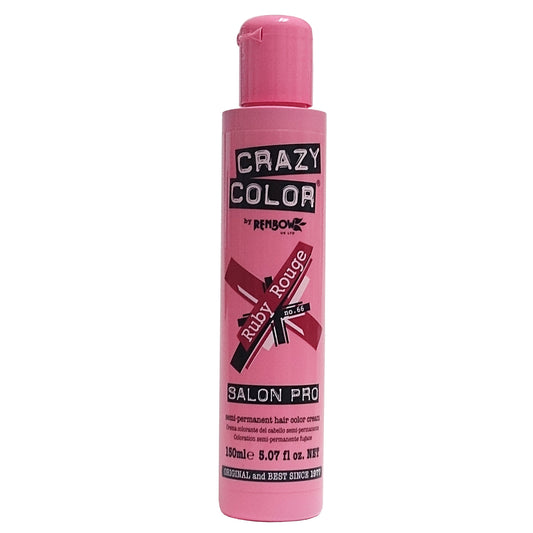 Crazy Color Salon Pro, Rugby Rouge No. 66, 5.07 fl. oz., 1 Bottle Each, By Renbow Haircare Ltd.