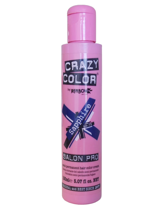 Crazy Color Salon Pro, Sapphire No. 72, 5.07 fl. oz., 1 Bottle Each, By Renbow Haircare Ltd.