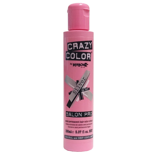 Crazy Color Salon Pro, Silver No. 027, 5.07 fl. oz., 1 Bottle Each, By Renbow Haircare Ltd.