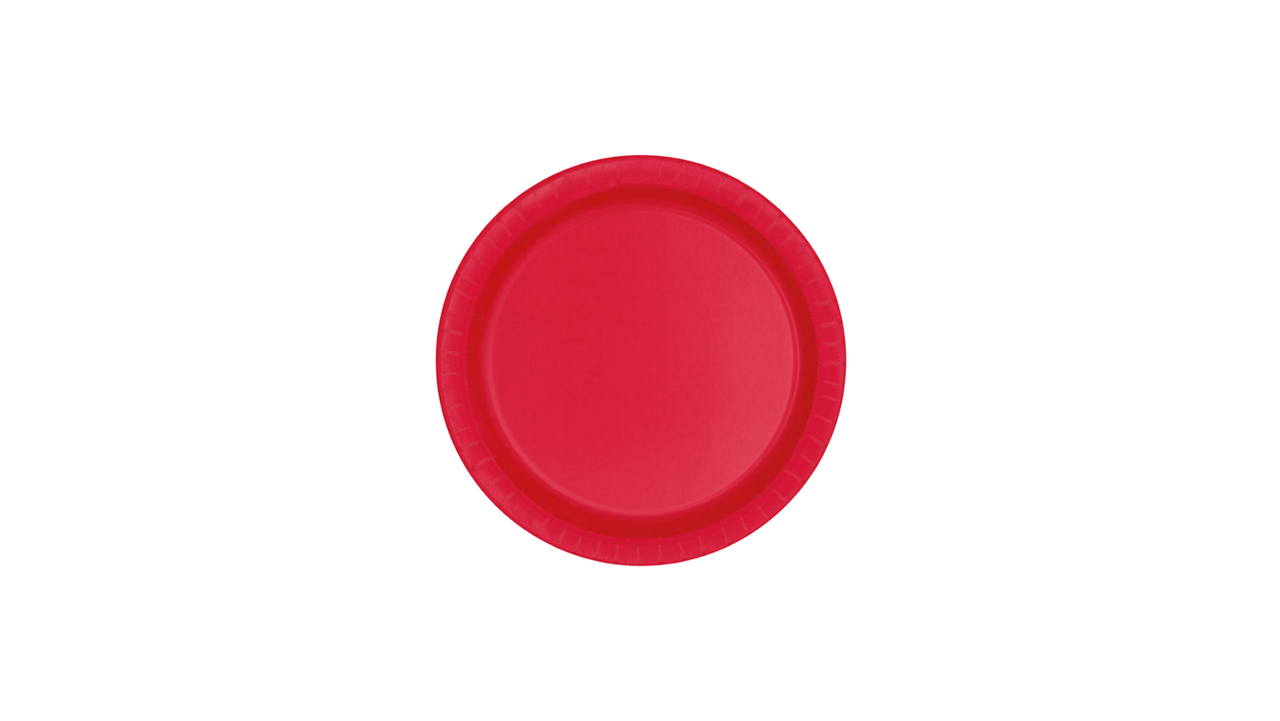 Uni 7" Plates Red