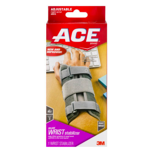 Ace Dlx Wrist Brace Right Osfa