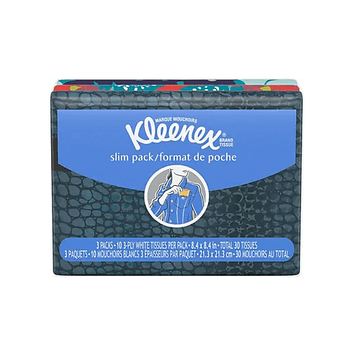 Kleenex Wallet Facial Tissue 3x10pk
