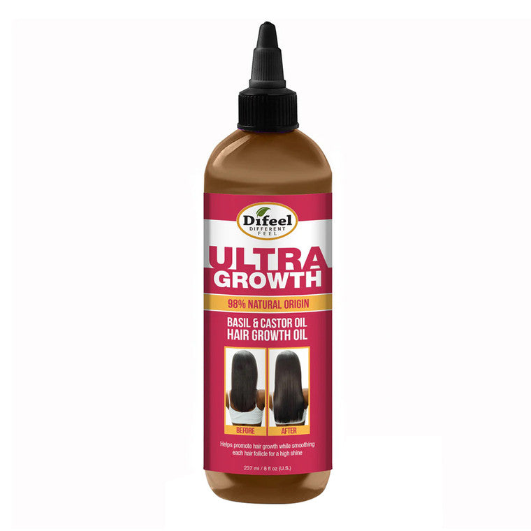 Difeel Ultra Growth Basil Castor Hair Oil 8oz