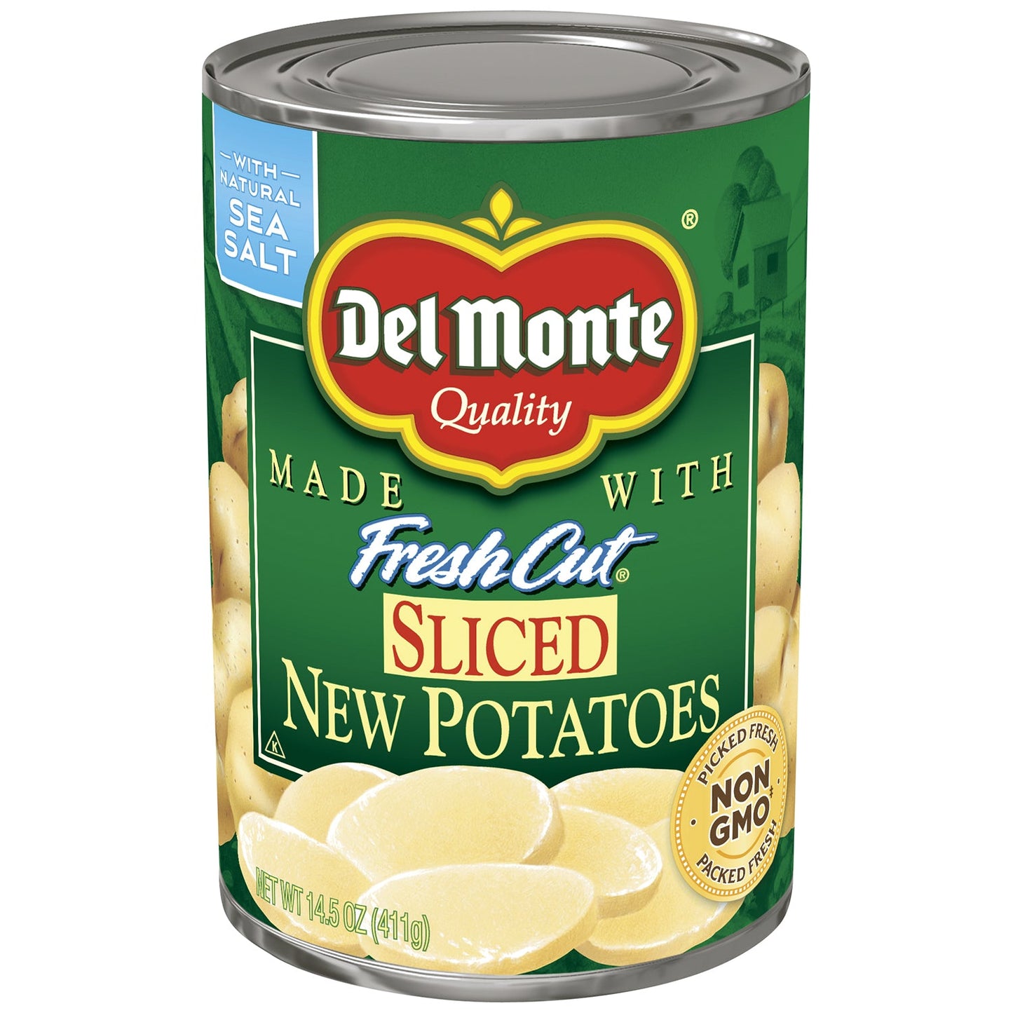Del Monte New Potatoes Sliced Canned Potatoes 14.5 oz Can