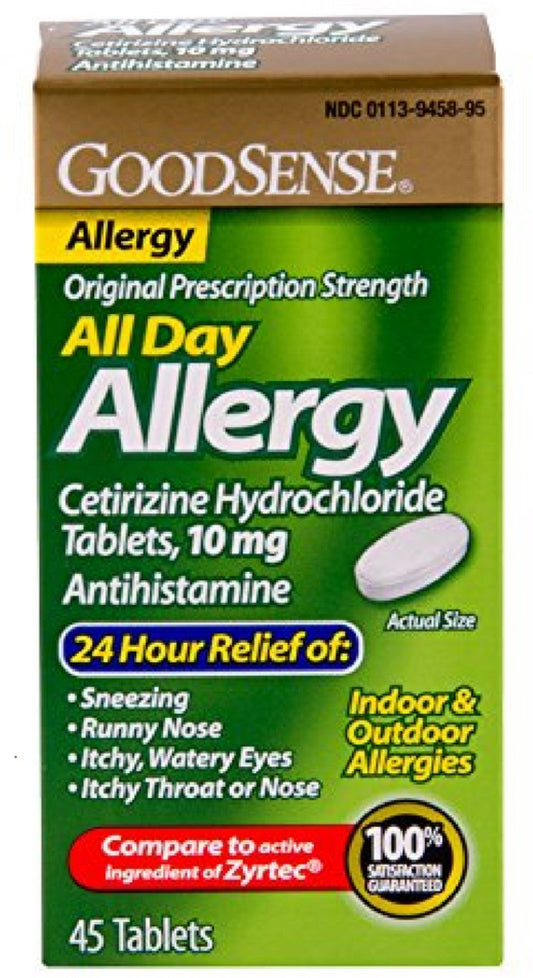 Cetirizine Hcl Tablet 10 Mg 45 Ea Uou
