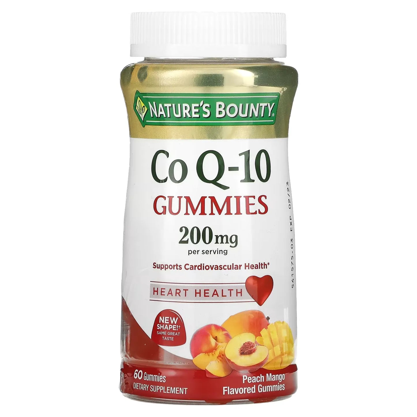Natures Bounty Co Q10 Gummies Peach Mango 60 Each by Natures Bounty