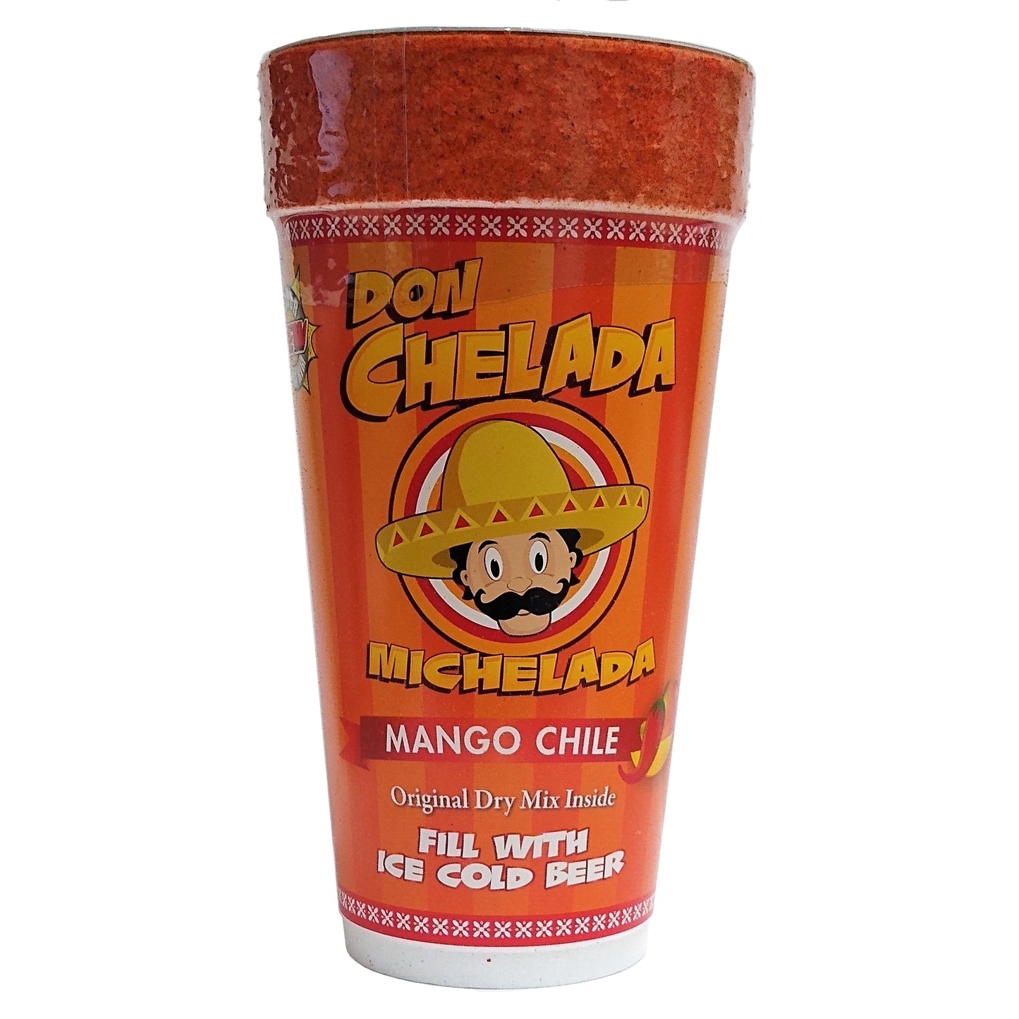 Don Chelada Michelada Mango Chile Cup, 1 Pack Of 12 Cups, Don Chelada
