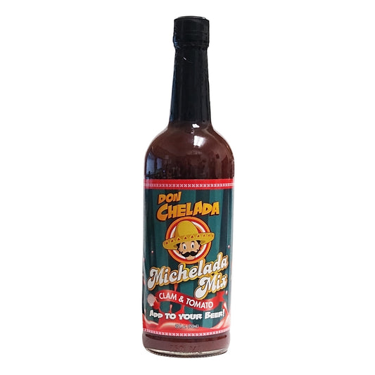 Don Chelada Clam & Tomato Michelada Mix 25 Fl. Oz, Case of 12 Bottles, By Don Chelada